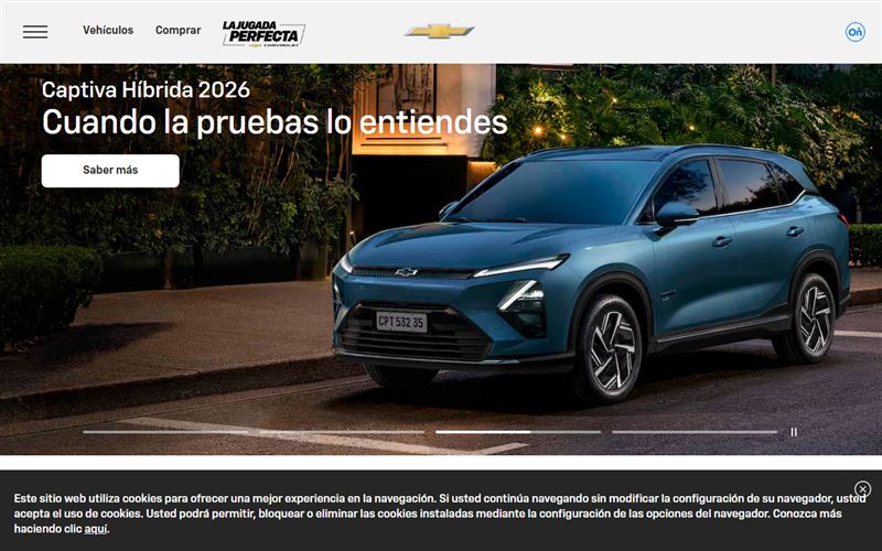Chevrolet Ecuador website